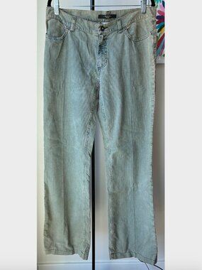 Max Mara Weekend NWT Denim Blue Cord Wide Leg Trouser - Size 14